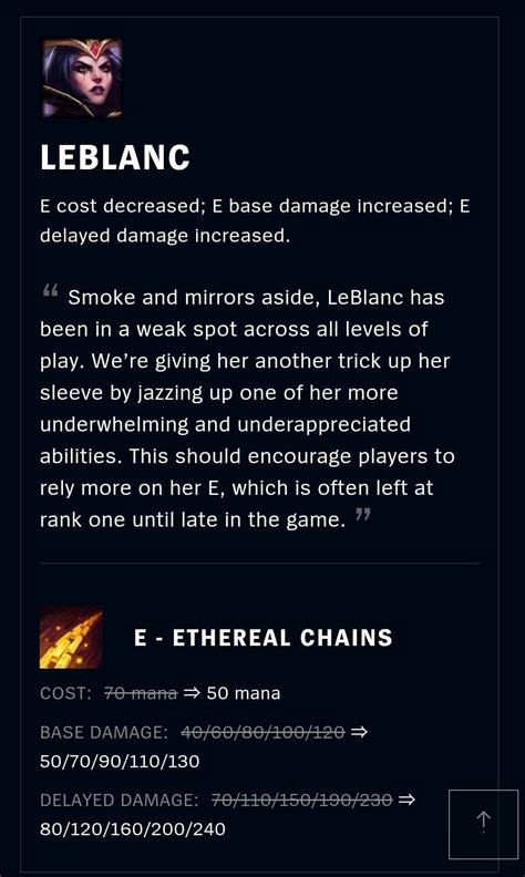 LeBlanc E buffed. Thoughts? : r/LeBlancMains