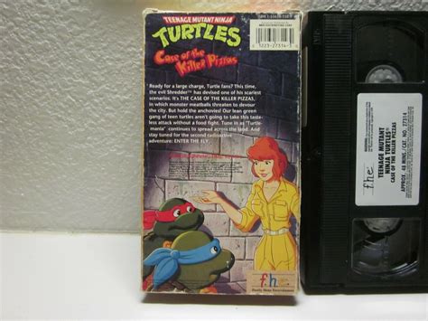 Teenage Mutant Ninja Turtles Case Of The Killer Pizzas Vhs 1989