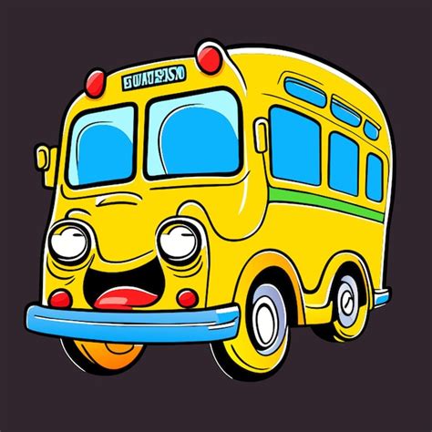 Illustration De Bus Scolaire Dr Le Illustration Vectorielle Dessin