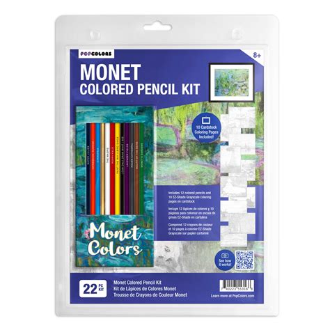 Monet Colors Colored Pencils & Coloring Pages | Pop Colors | Reviews on ...