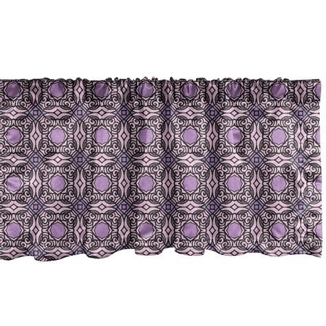 Art Deco Window Valance Pack Of 2 Minimal Grid Form Of Continuous