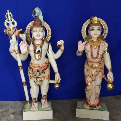 Marble Shiv Parvati Statue At Rs Marble Statue In Alwar Id