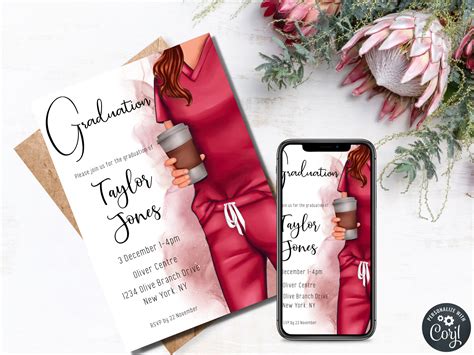 Graduation Invitation Template Graduation Invitation Instant Etsy