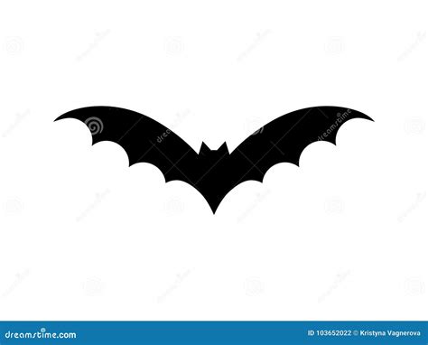 Black Halloween Bat Vector Stock Vector Illustration Of Isolated