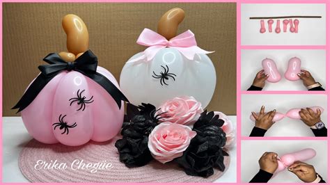 Cómo hacer unas hermosas calabazas de globos ideas de Halloween