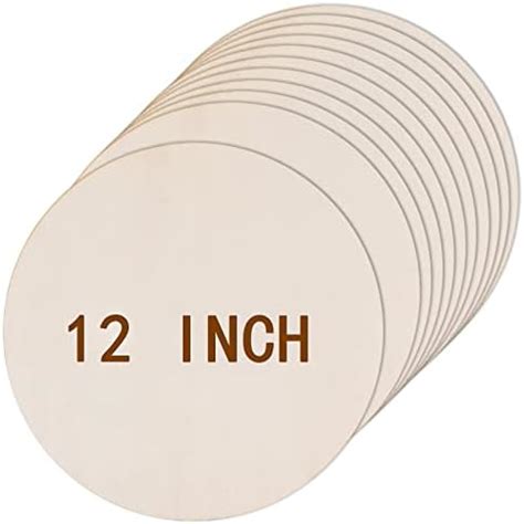 Amazon Pcs Inch Wood Circles For Crafts Unfinished Blank