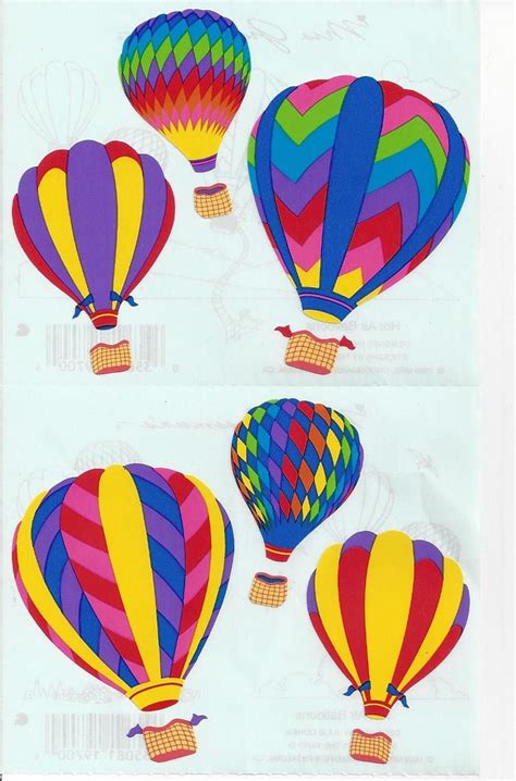 Mrs Grossmans Hot Air Balloon Stickers Vintage Hard To Find Nla Etsy