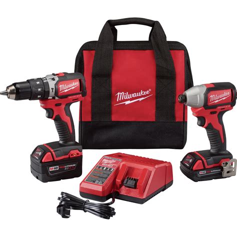 Milwaukee M Li Ion Brushless Compact Power Tool Set In Hammer