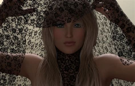 Wallpaper girl rendering vector blonde bat for mobile and desktop section девушки