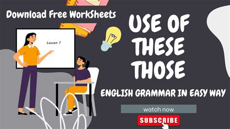 These And Those English Grammar Use Of These Those Use Of This That These Those In Easy Way