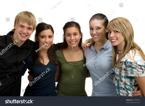 Diverse Group Happy Friends Stock Photo 21478228 | Shutterstock