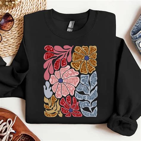 Subtle Fuck Trump Flower Png Anti Trump Floral Png Gift For Democrat Fuck Trump Progressive