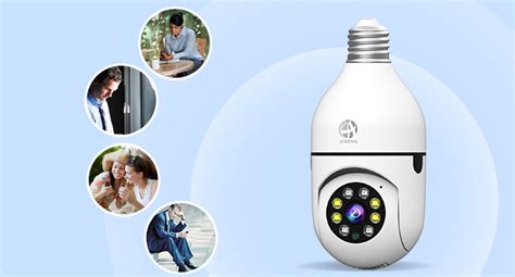 JOOAN HD3MP Light Bulb Security Camera Wireless Indoor WiFi Security