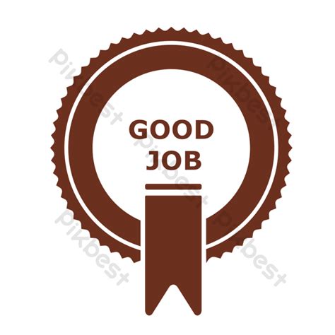 GOOD JOB StampSignSealThumbs Up Logo Design PNG Images | PSD Free ...