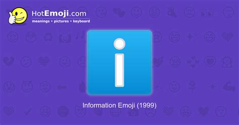 ℹ️ Information Emoji Meaning with Pictures: from A to Z