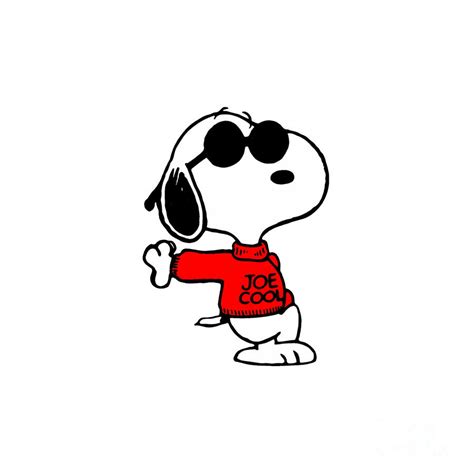 Snoopy Joe Cool Digital Art By Aaron S Hernandez Hernandez Pixels