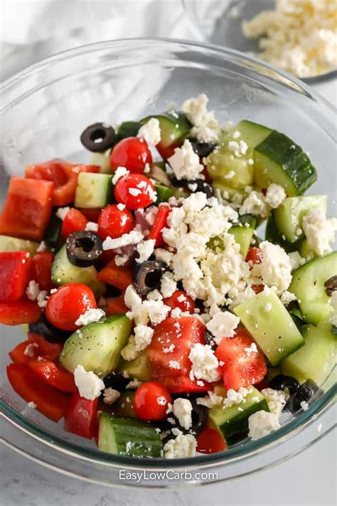 Best Greek Salad Recipe Keto Friendly Easy Low Carb