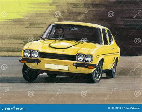 Ford Capri Mk1 RS3100 editorial stock image. Illustration of automobile ...