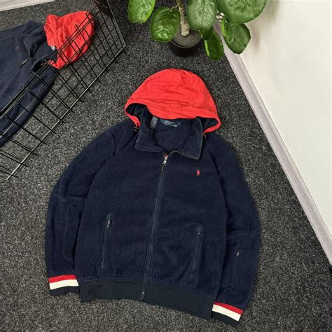 Polo Ralph Lauren Polo Ralph Lauren Vintage Fleece Nylon Hooded Jacket 90s Grailed