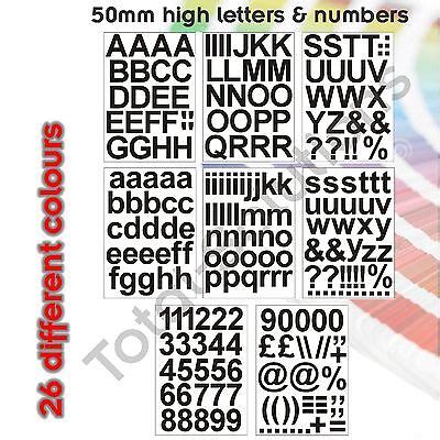 Mm Self Adhesive Vinyl Letters And Numbers Upper Lower Case