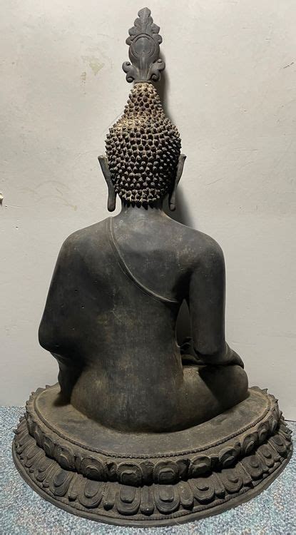 Antike Grosse Und Hervorragende Laos Bronze Figur Des Buddha Kaufen