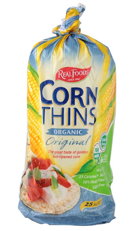 Real Foods Organic Corn Thins Original 53 Oz Vitacost