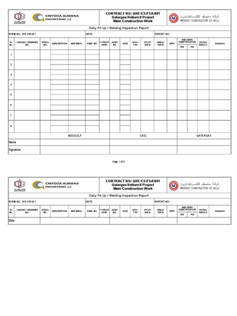 Welding Visual Inspection Format Amorphous Solid Welding