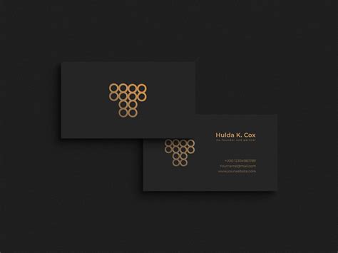 Black Business Cards Mockup Mockup World