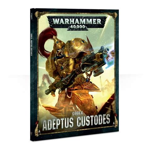 Warhammer 40k Codex Adeptus Custodes Hardcover By Games Workshop