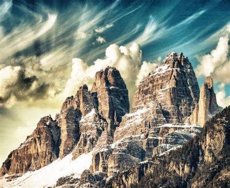 High Peaks Of Dolomites Escenario De Los Alpes Italianos En El