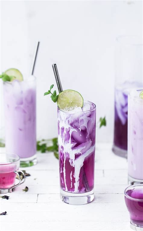 Color Changing Butterfly Pea Flower Cocktail Recipe Colorful Drinks