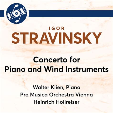 Stravinsky Concerto For Piano Wind Instruments Walter Klien Qobuz