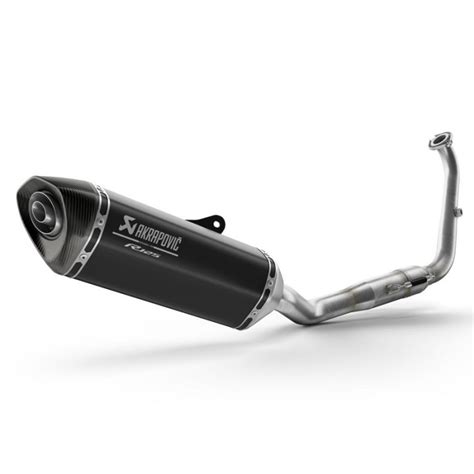 Ligne Complète Titane Noir Akrapovic Euro5 Pour R125