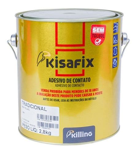 Cola De Contato Kisafix Sem Tolueno Kg Killing