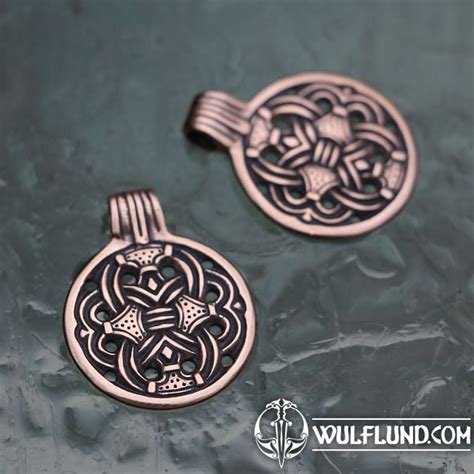 Borre Pendentif Style Viking Bronze Drakkaria Pendentifs Colliers