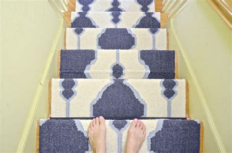 Diy Staircase Runner With Stair Rods