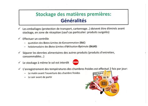 Stockage des matières premières généralités Cedric Legrand Resto