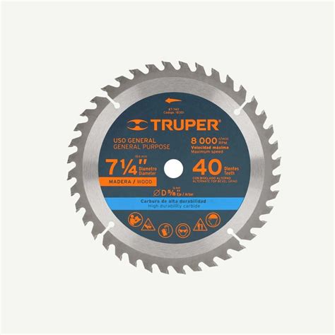 TRUPER CICULAR SAW BLADE WOOD 20T 185mm R C Manubhai Co Pte Ltd