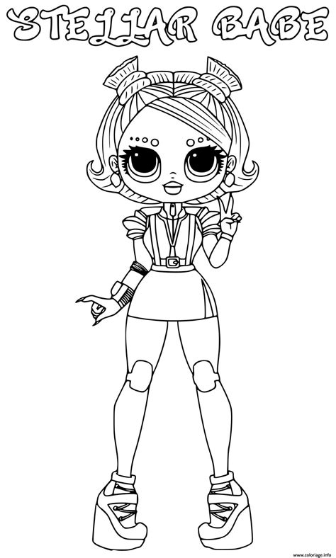 Coloriage Stellar Babe Lol Omg JeColorie