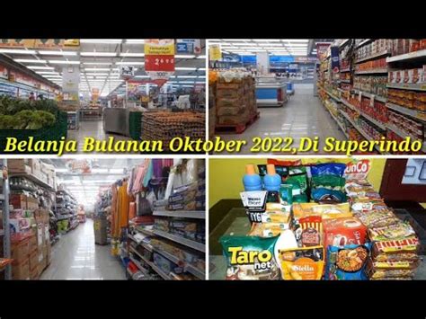 GROCERY SHOPPING VLOG BELANJA BULANAN OKTOBER 2022 DI SEPERINDO