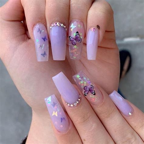 Ideias De Unhas Purple Acrylic Nails Acrylic Nails Purple Nails