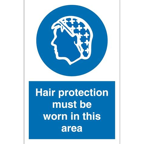 Hair Protection Must Be Worn In This Area Signs From Key Signs Uk