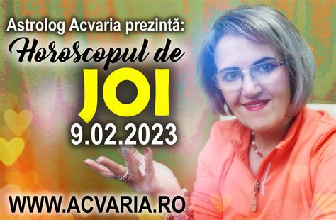 Horoscop De Top ACVARIA ACVARIA RO HOROSCOP ZILNIC JOI 9