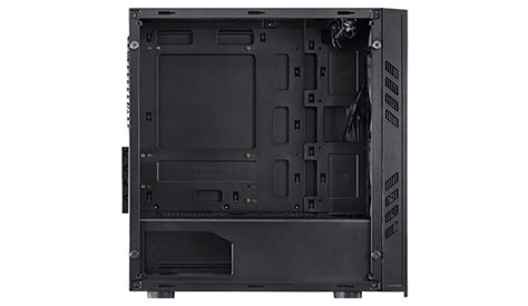 Gabinete Gamer Pcyes Saturn Mid Tower Fans Red Lateral De