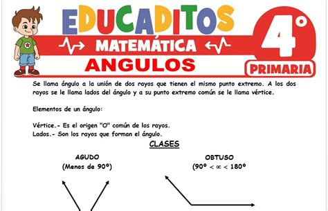 Ngulos Para Cuarto De Primaria Educaditos