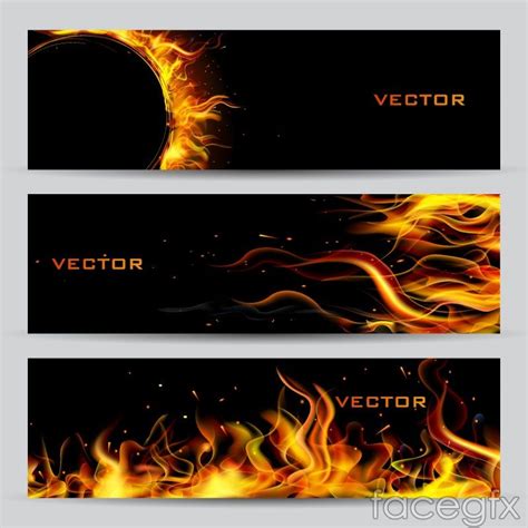 Creative Flame Banner Vector Banner Vector Vector Free Vector Art