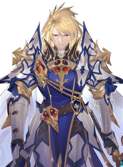 Safebooru 1boy Aglovale Granblue Fantasy Armor Belt Blonde Hair Brown Belt Eyebrows Visibl