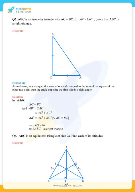 NCERT Solutions Class 10 Maths Chapter 6 Triangles Access PDF