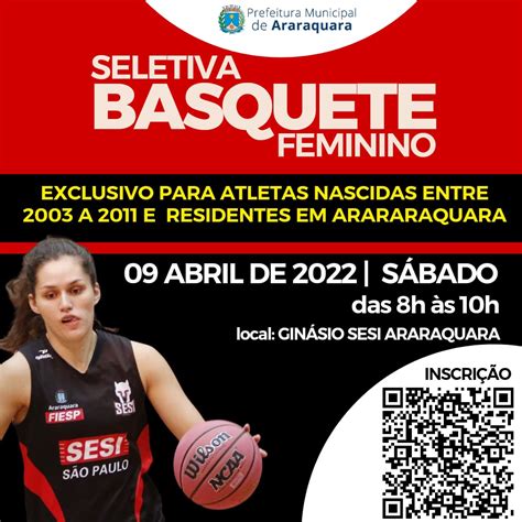 Basquete Feminino Realiza Seletiva Para Categorias De Base Jornal