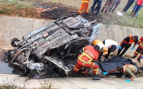 Empat Lelaki Rentung Kereta Terbakar Di Wce